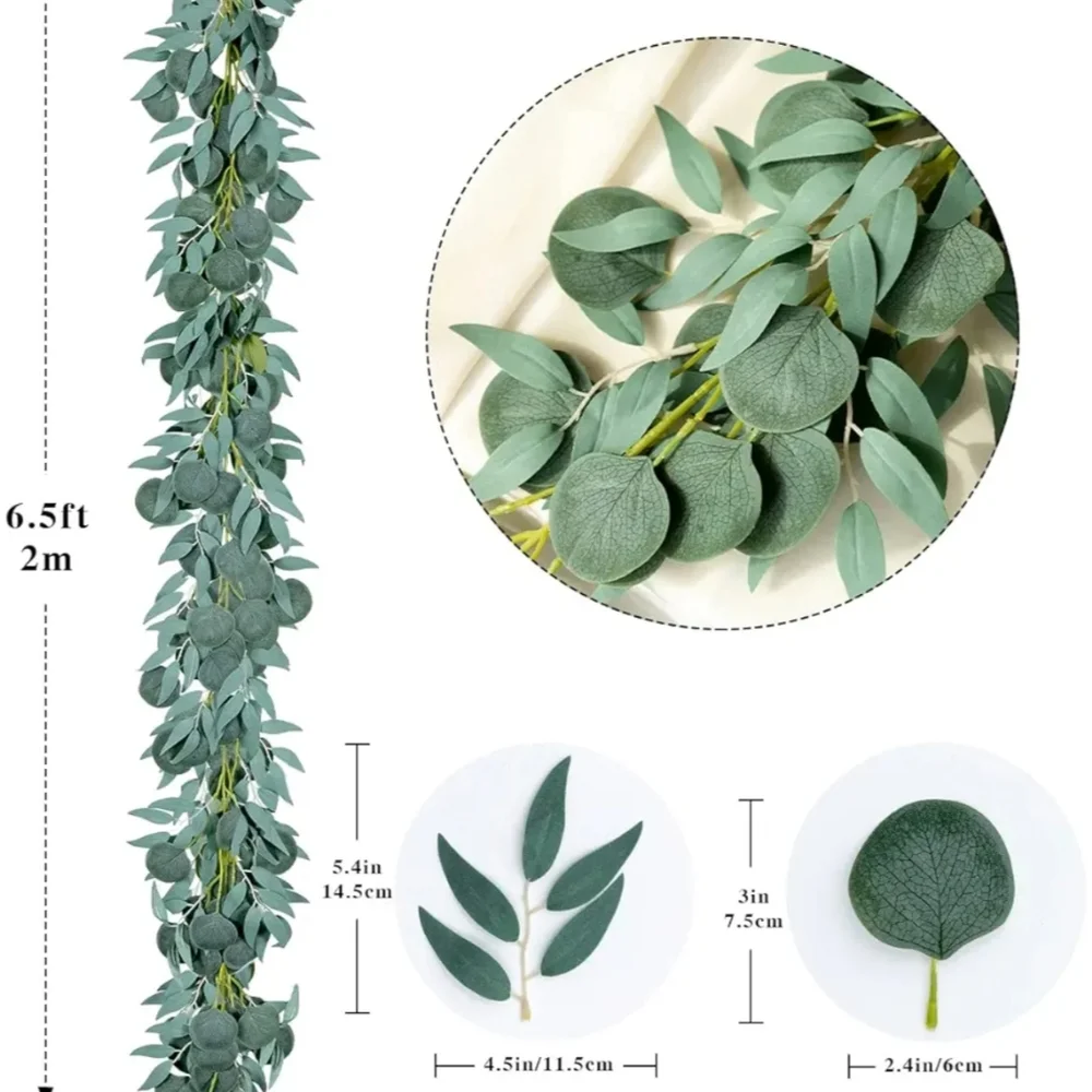 Five Garlands - Silk Eucalyptus & Willow - Picture 6 of 6